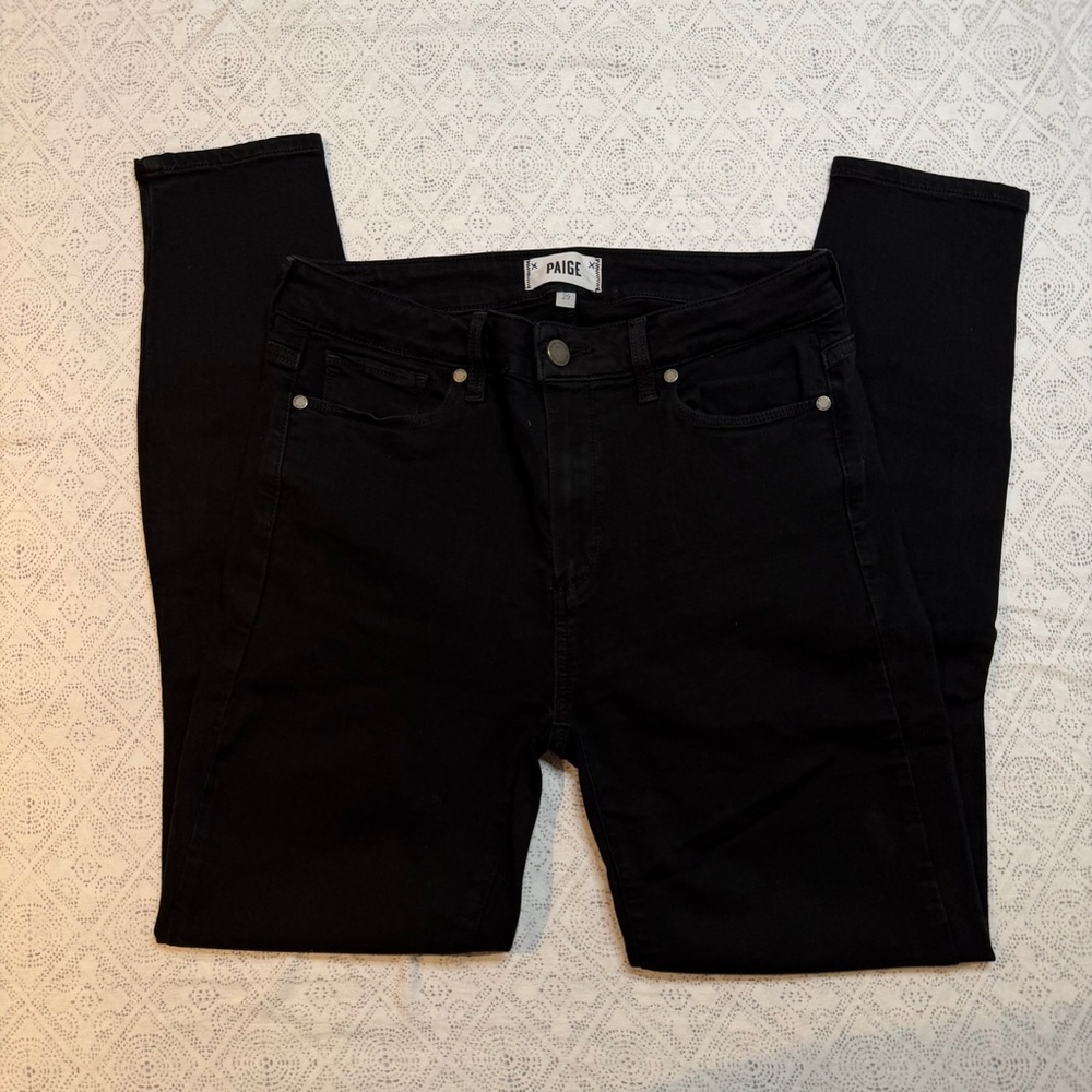 PAIGE Women's Classic Black Jeans Hoxton Ankle Size 29
